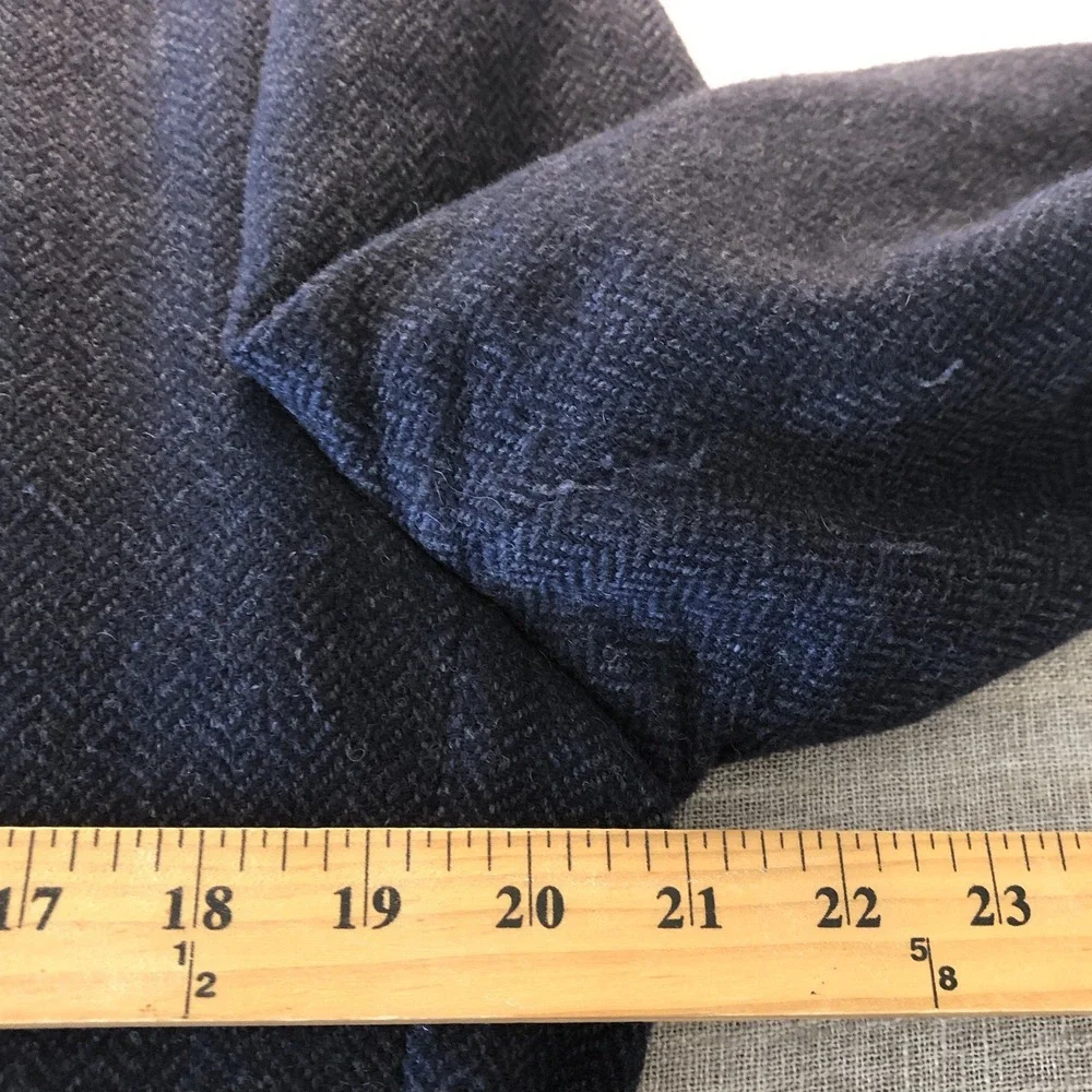 Banana Republic Blazer 40S Blue Wool Tweed Suit Coat Jacket Mario Bellucci Italy